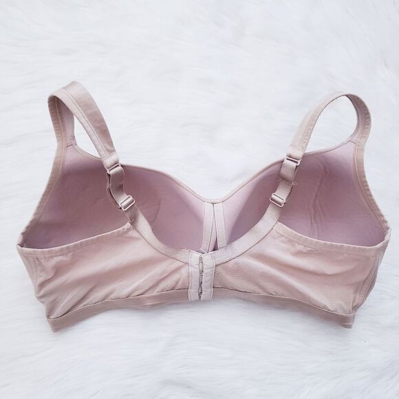 Cacique Tan Satin No Wire Full Coverage Bra 42DD - Picture 2 of 5